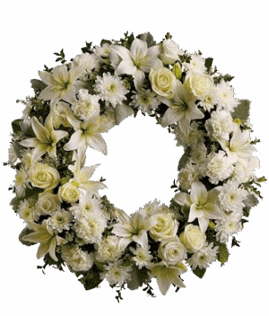 Corona fúnebre en florería Puebla, envío puntual de coronas de flores a domicilio Puebla