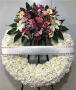 Corona "Resplandor del Alma", acompaña el último adiós, florería en Puebla. Entrega de Coronas funebres en Puebla