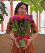Arreglo floral de tulipanes, ramo tulifán en florería Puebla. Flores a domicilio en Puebla con entrega el mismo día