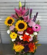 Arreglo de flores multicolor de Florerias en Queretaro, flores a domicilio en Queretaro