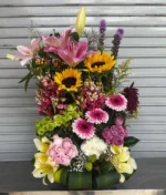 Arreglo de flores multicolor de Florerias en Queretaro, flores a domicilio en Queretaro