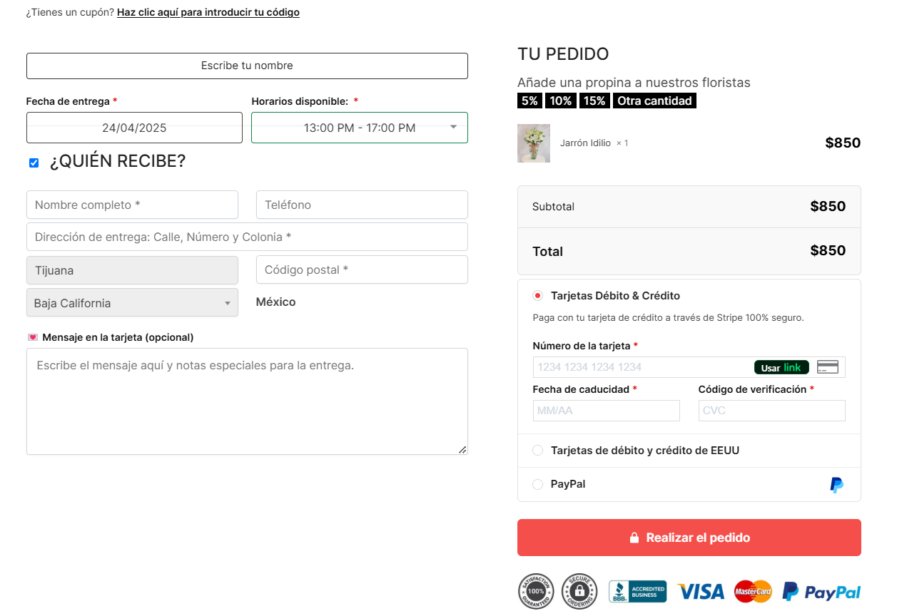 Florerías en Querétaro | Como enviar flores | Flores a domicilio en Querétaro