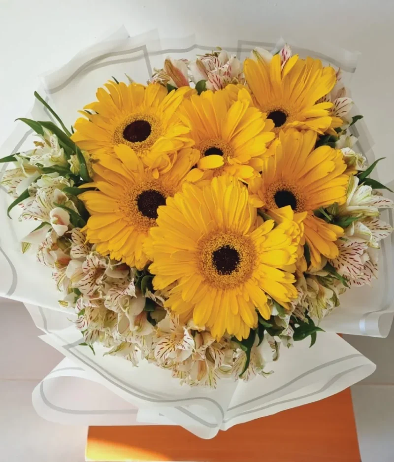 Ramo de gerberas Jupiter, florerías en Tijuana con entrega de flores a domicilio