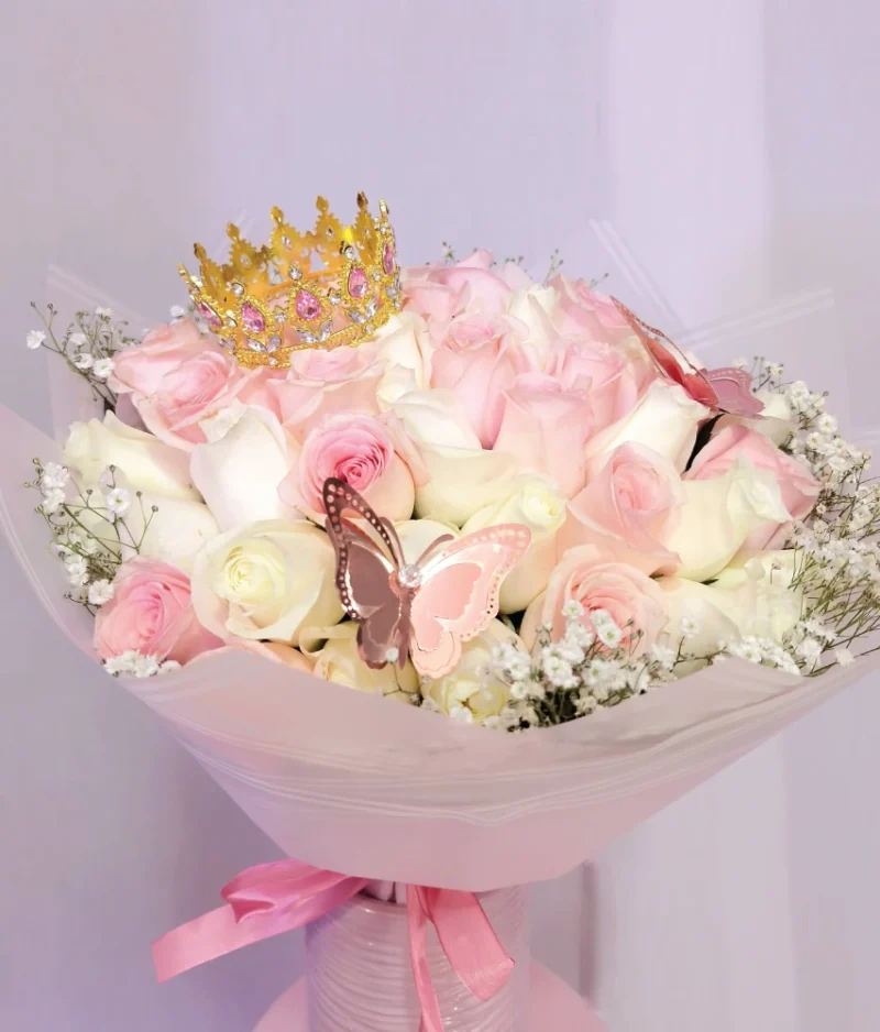 Ramo Mi Lindura rosas blancas para tu persona favorita, flores a domicilio en Tijuana, florerías en Tijuana