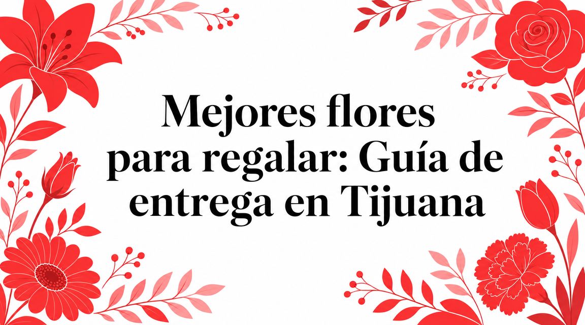 Las mejores flores para regalar con florería en Tijuana, flores a domicilio