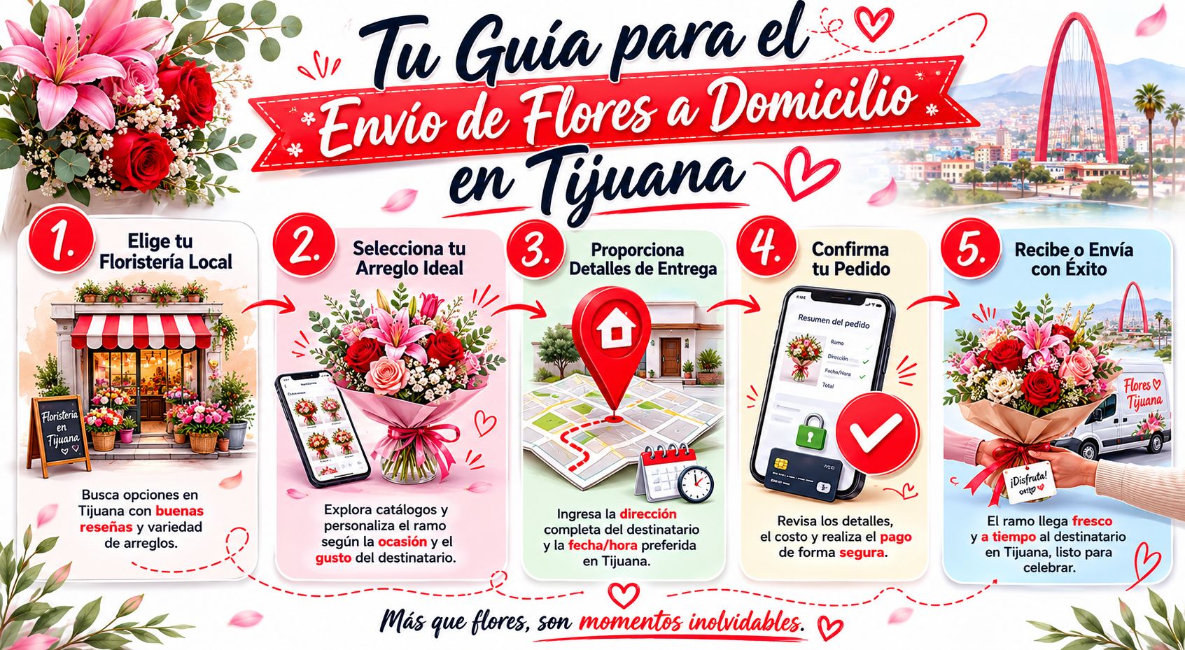 Tu guía para el envío de flores a domicilio en Tijuana