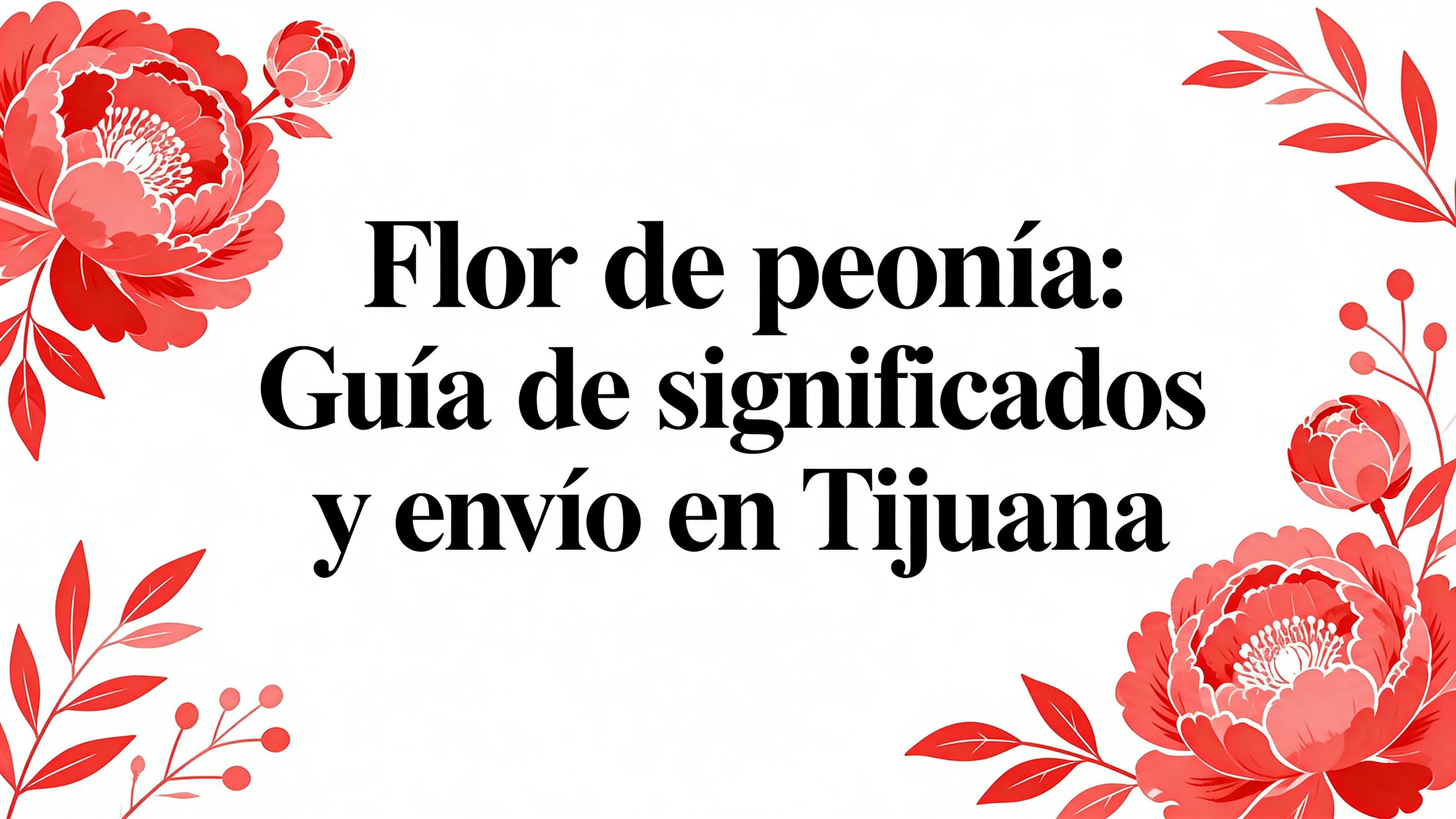 Flor de peonía, guia de significados, envío de flores a domicilio en Tijuana.