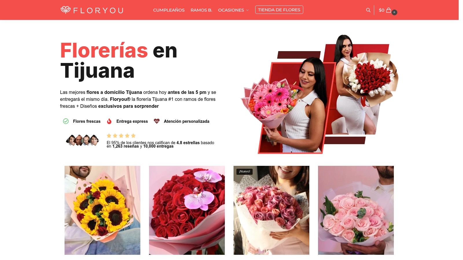 Screenshot from https://floryou.com.mx/florerias-en-tijuana
