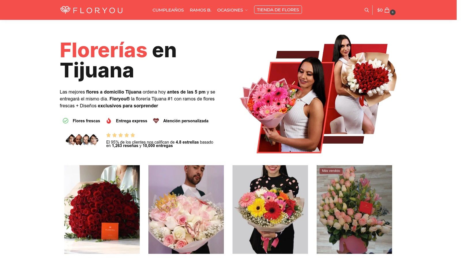 Screenshot from https://floryou.com.mx/florerias-en-tijuana